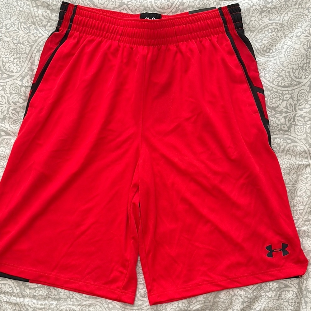 Under Armour Men's Red Athletic Shorts